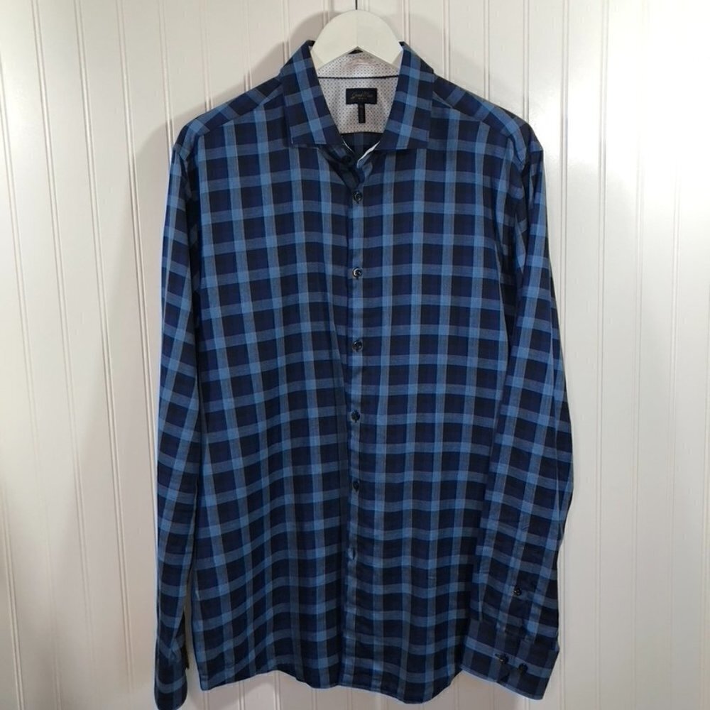 Good Man Brand Men's Long Sleeve Button Front Plaid Shirt Sz XL